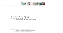 Desktop Screenshot of havanagalerie.ch